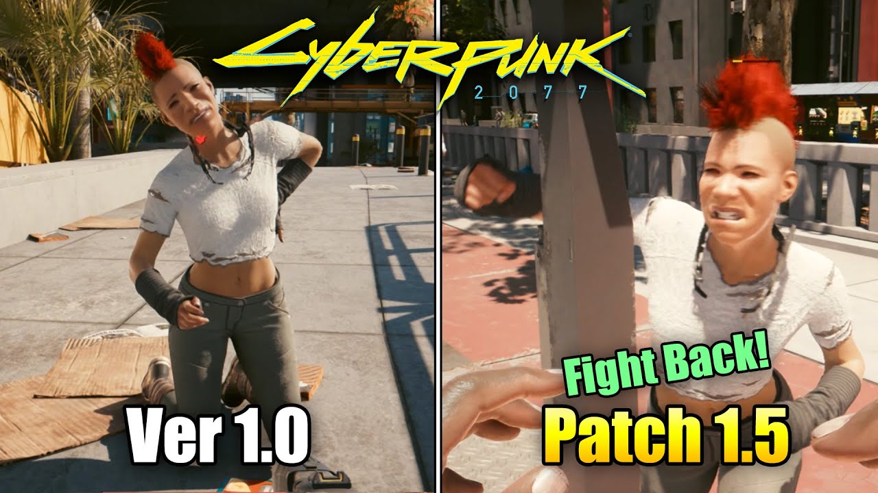 Cyberpunk 2077 1 0 Vs Patch 1 5 AI Physics Comparison Cyberpunk