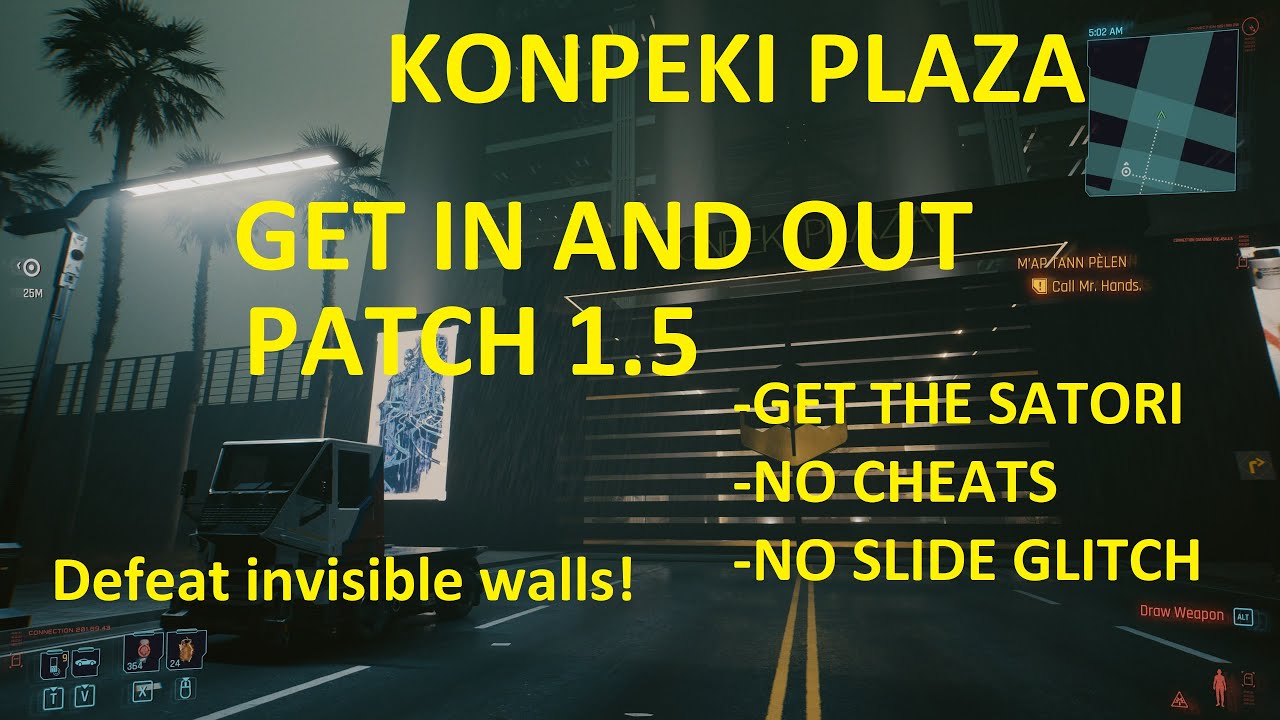 How To Get In And Out Konpeki Plaza Cyberpunk 2077 Guide GAME VERSION