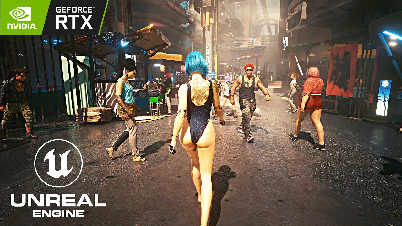 Cyberpunk 2077 Unreal Engine 5 REMASTERED Graphics PSYCHO Settings