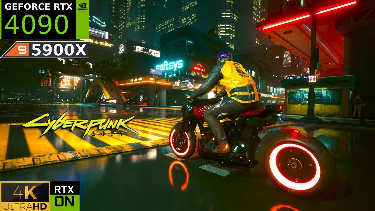 Cyberpunk 2077 DLSS 3 Reflex Update RTX 4090 4K Max Settings Psycho