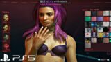CYBERPUNK 2077 Female Character Customization ALL Options Full Game (PS5) 4K UHD Female Creation