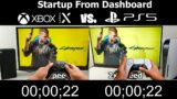 Cyberpunk 2077 Xbox Series X vs. PlayStation 5 Startup and Load Times Test