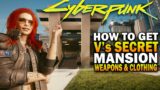 How To Access V's SECRET MANSION, Armor And Weapons! Cyberpunk 2077 Secrets
