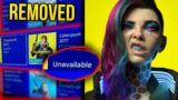 RIP GTA KILLER… SONY REMOVED Cyberpunk 2077 from PLAYSTATION STORE! (BROKEN GAME)