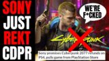 Sony REMOVES Cyberpunk 2077 From Store, Offers Full Refunds! | DISASTER For CD Projekt Red!