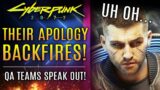Cyberpunk 2077 – CD Projekt's Apology BACKFIRES!  QA Teams Are NOT Happy!  New Updates!
