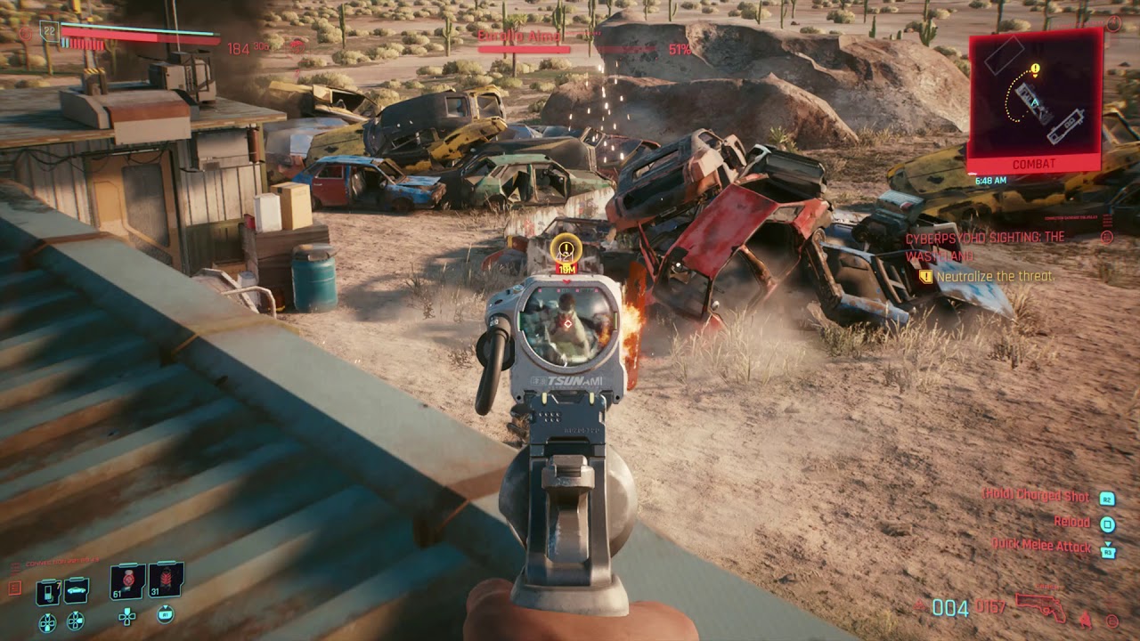 Cyberpunk 2077 Cyberpsycho The Wasteland Neutralize The Target