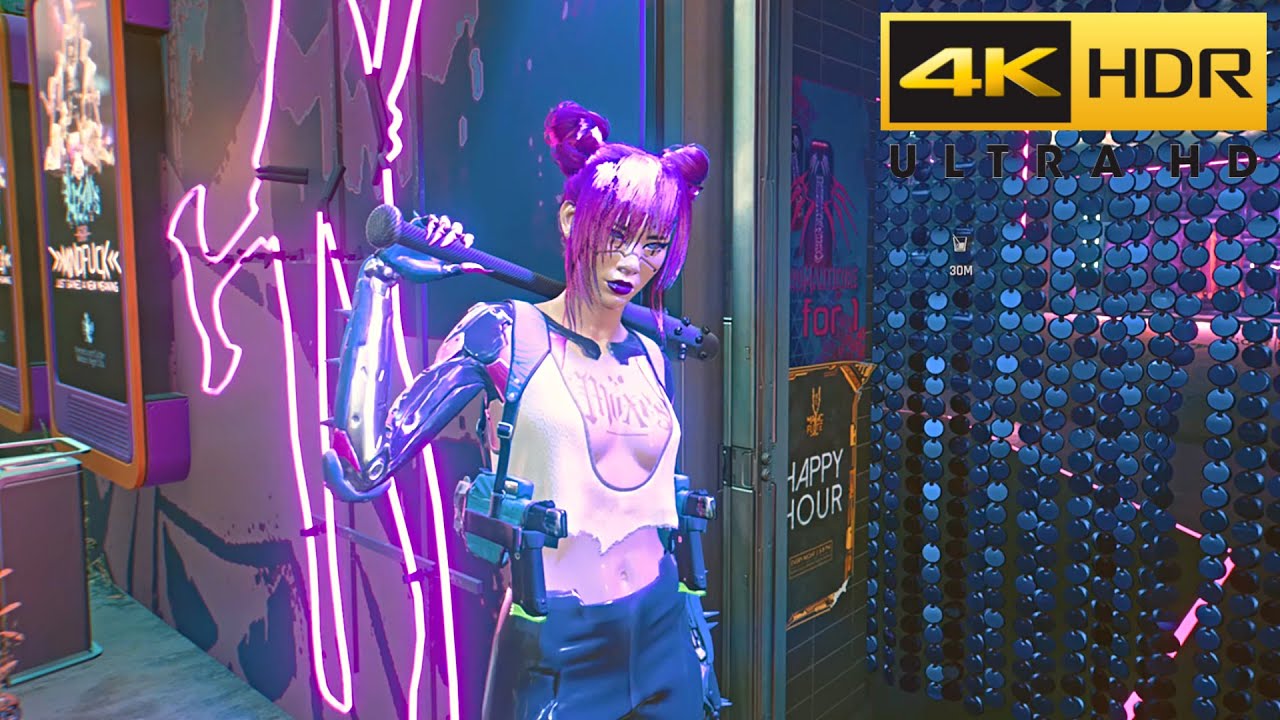 Cyberpunk 2077 - Night Club Life in HDR 4K Gameplay 2160P (PS5 ...