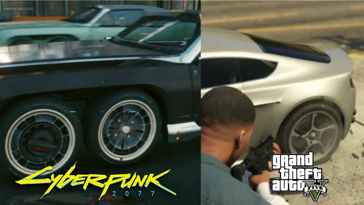 GTA V vs. Cyberpunk 2077 - Car Details - Cyberpunk 2077 videos