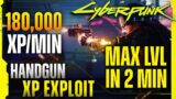 Handgun XP Glitch/Exploit (10 MILLION EXP PER HR) | 1.06 | Cyberpunk 2077