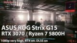 ASUS ROG Strix G15 G513QR Gaming – Cyberpunk 2077 – GeForce RTX 3070 Mobile (Ryzen 7 5800H)