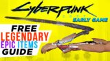 Cyberpunk 2077 Best Legendary Items For FREE in Early Game!