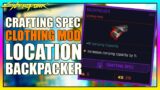 Cyberpunk 2077 Crafting Spec Backpacker Mod