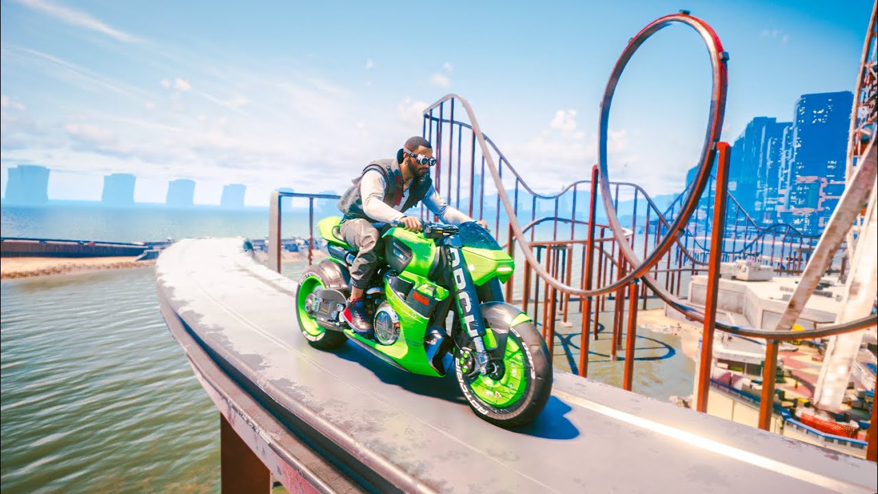 motorbike-stunts-on-the-roller-coaster-in-cyberpunk-2077-cyberpunk