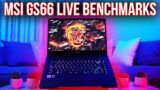 MSI GS66 Live Benchmarks – Timespy, Cinebench, Cyberpunk 2077, Watch Dogs: Legion, and More
