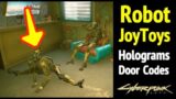 Robot JoyToys in Cyberpunk 2077: Door Codes and Hidden Rooms