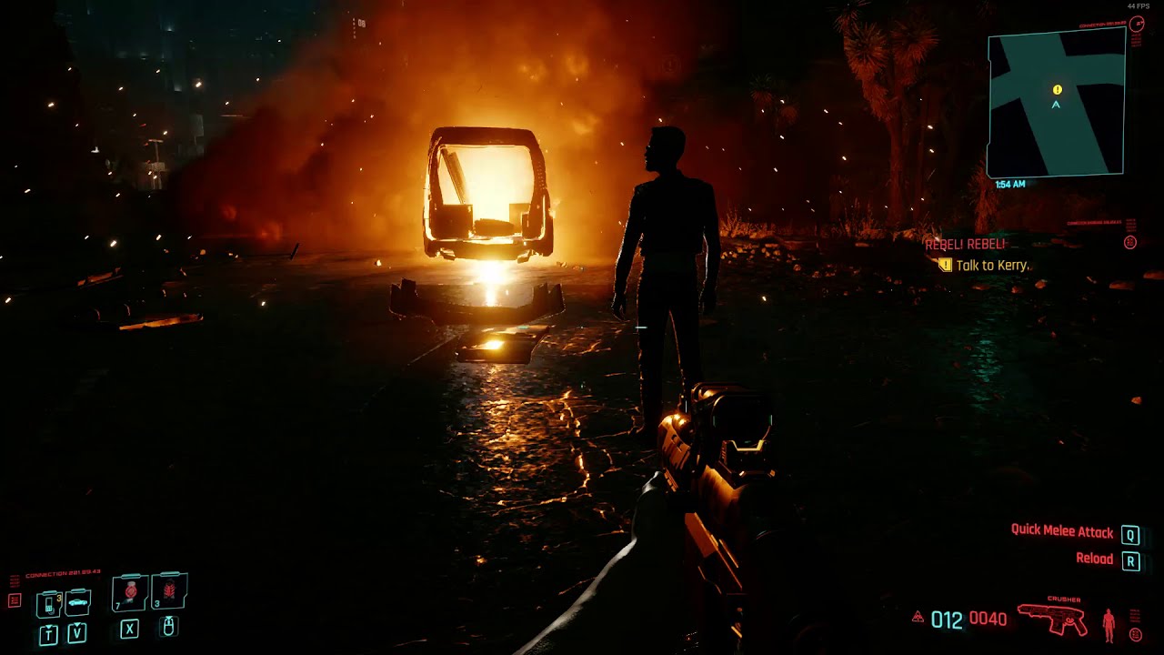 Throw a grenade at the truck (Rebel Rebel) Cyberpunk 2077 Cyberpunk