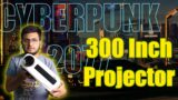 CyberPunK 2077,GTA V On 300 Inch Projector! Wzatco C3
