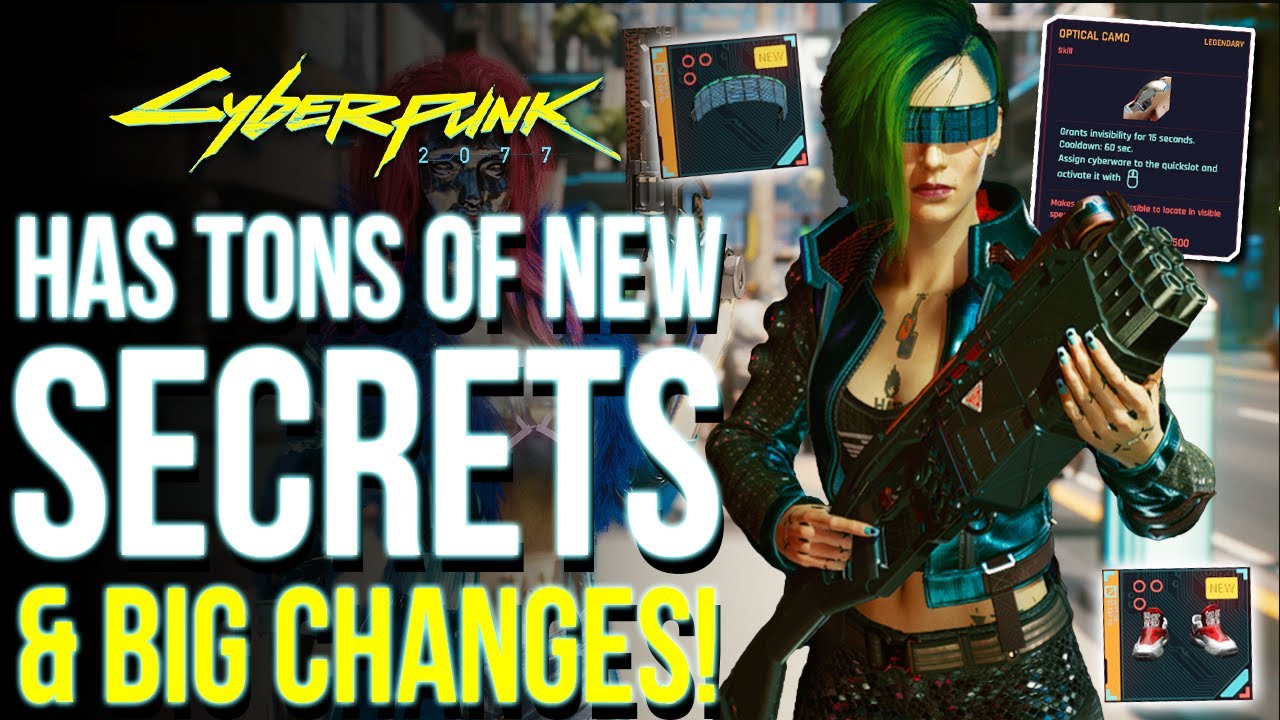 Cyberpunk 2077 | 10 Secret Changes & New Legendary Items Added ...