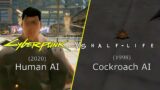Cyberpunk 2077 AI vs Half Life's Cockroach AI