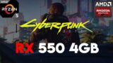 Cyberpunk 2077 RX 550 4GB 1080p, 900p, 720p