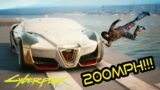 Cyberpunk 2077: What happens if you jump out of a car @ 200mph?