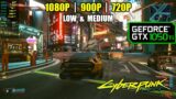 GTX 1050 Ti | Cyberpunk 2077 Patch 1.2 – 1080p, 900p, 720p – Low & Medium