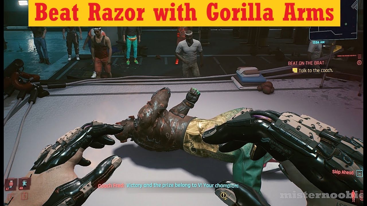Cyberpunk 2077 Beat Razor Hugh Gorilla Arms, Beat on the Brat Final Fight (Hard) Cyberpunk