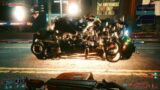 Cyberpunk 2077 Clearly you should not summon all your vehicles at once (bright light)