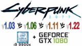Cyberpunk 2077 PC version 1.03 vs 1.06 vs 1.11 vs 1.22 (patch 1.03 vs 1.06 vs 1.11 vs 1.22)