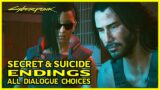 Cyberpunk 2077 – SECRET & SUICIDE ENDINGS Both Outcomes (All Dialogue Choices)