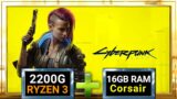 Gameplay Cyberpunk 2077 Ryzen 3 2200G Vega 8 Low 720p