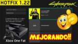 Hotfix 1.22 Xbox One Fat en Cyberpunk 2077 Mejoras y detalles update 1.22