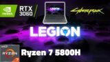 LENOVO LEGION 5 // RTX 3060 + Ryzen 7 5800H // Cyberpunk 2077 Benchmark