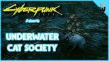 *WEIRDEST* Underwater Cat Bug in Cyberpunk 2077 #shorts