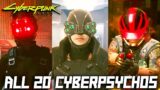 Cyberpunk 2077 – All 20 Cyberpsycho Quests (Psycho Killer, All Regina Jones quests + bonus)