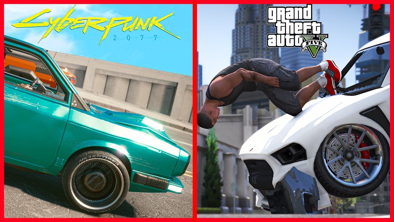 Cyberpunk 2077 Cars Physics vs. GTA 5 Cars Physics WHICH IS BEST