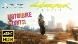 Cyberpunk 2077 Motorbike Stunts [PS5 Gameplay] 4K HDR 60FPS