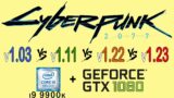 Cyberpunk 2077 PC version 1.03 vs 1.11 vs 1.22 vs 1.23 (patch 1.03 vs 1.11 vs 1.22 vs 1.23)