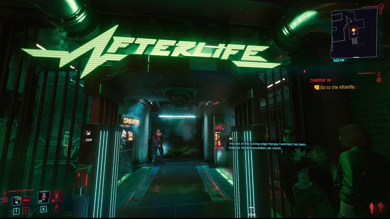 Бар afterlife cyberpunk карта