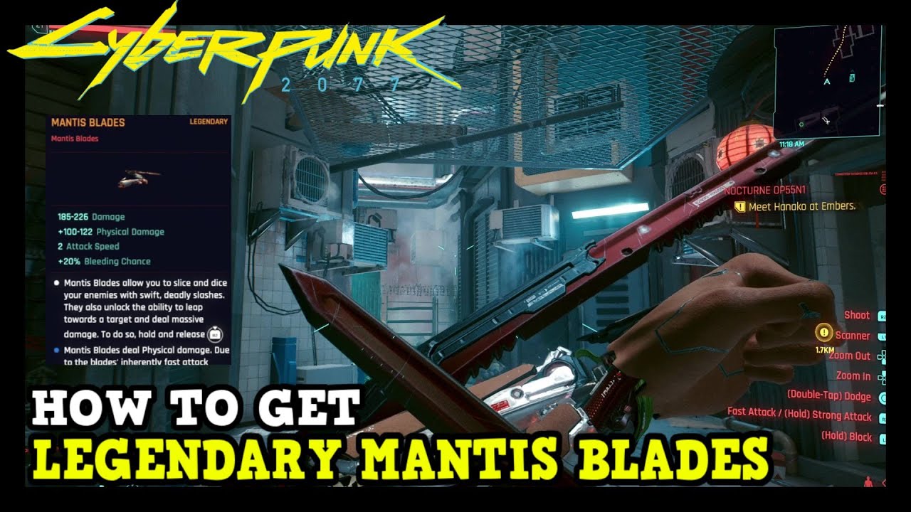 Where To Get Legendary Mantis Blades Cyberpunk How to Get Legendary Mantis Blades for Free in Cyberpunk 2077
