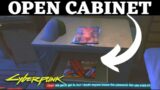 Open the locked cabinet Cyberpunk 2077 The Hunt Andy locked cabinet where to find the key location