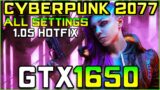 Cyberpunk 2077 (1.05 Hotfix Patch) | GTX 1650 FPS Test [All Settings]
