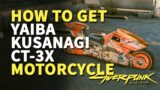 Yaiba Kusanagi CT-3X Cyberpunk 2077 (How to get Motorcycle)