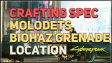 Crafting Spec Molodets Biohaz Grenade Cyberpunk 2077