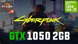 Cyberpunk 2077 (1.3 Patch) GTX 1050 2GB 1080p, 900p, 720p