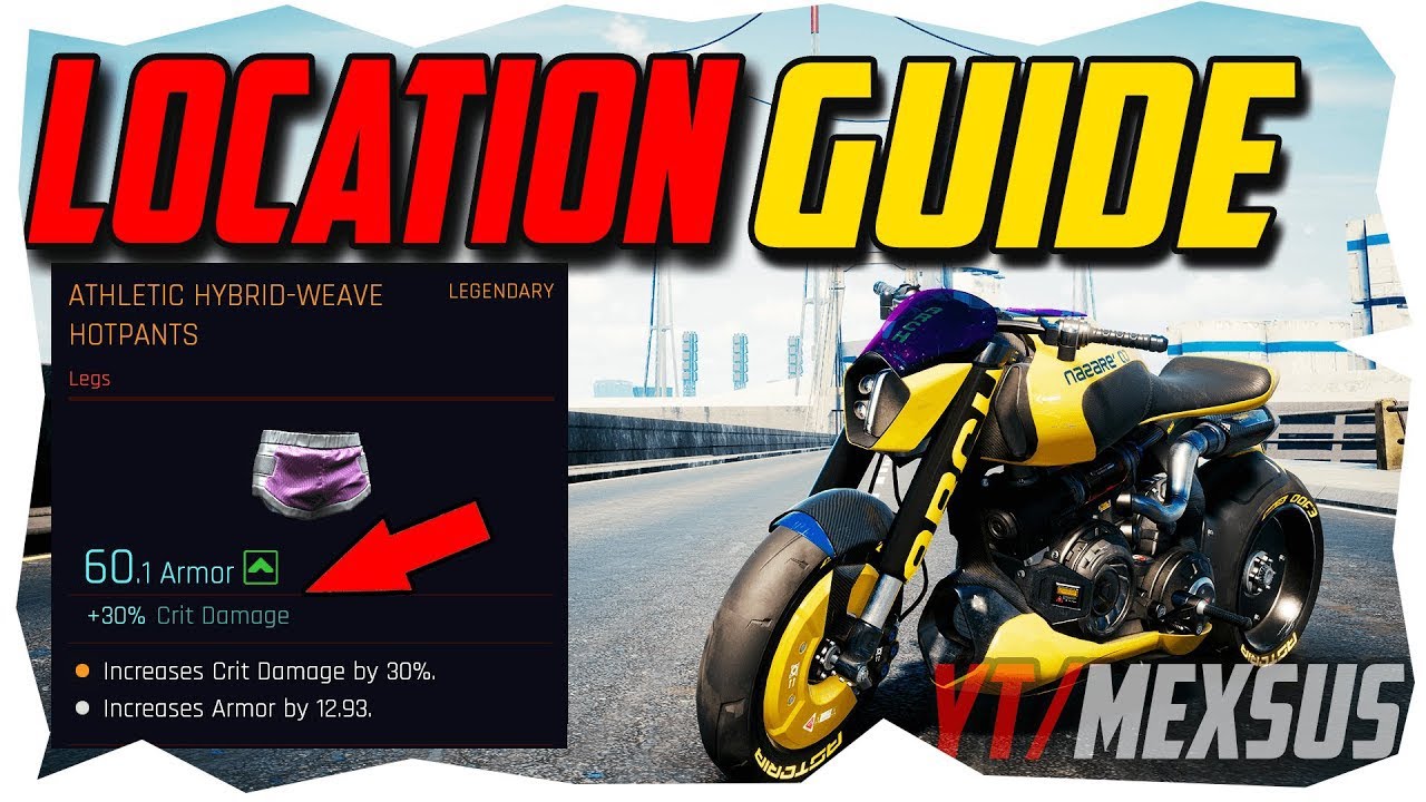 Cyberpunk 2077 LEGENDARY SHORTS LOCATION Cyberpunk 2077 Best Armor Cyberpunk 2077 Armor