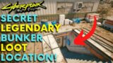 Cyberpunk 2077 – Secret LEGENDARY BUNKER LOOT Location! | Unique Cap, Grenades & More!