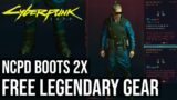 Free Legendary NCPD Gear – Boots (NCPD Feet Location) – Cyberpunk 2077