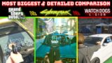 GTA 5 Vs Cyberpunk 2077 Vs Watch Dogs Legion – Detailed & Biggest Comparison | Physics, World & More